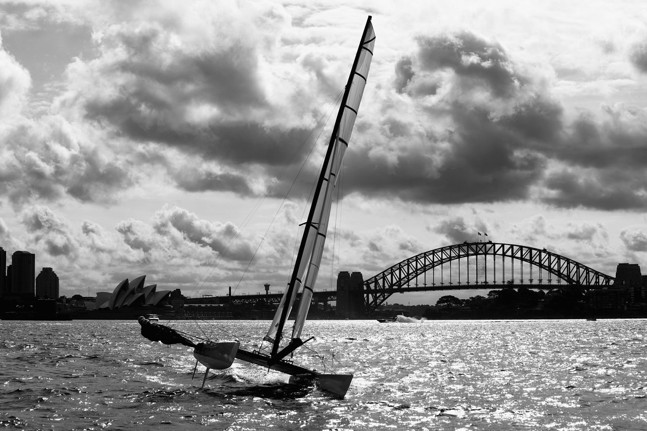 Bundock & Ashby in front of the Sydney Harbour Bridge