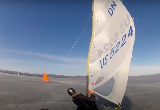 Downwind Speed in the DN Ice Yacht