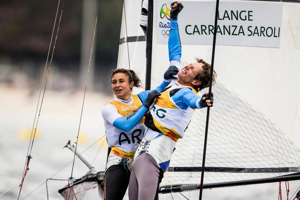 Lange and Saroli return to defend Nacra 17 title at Tokyo 2020