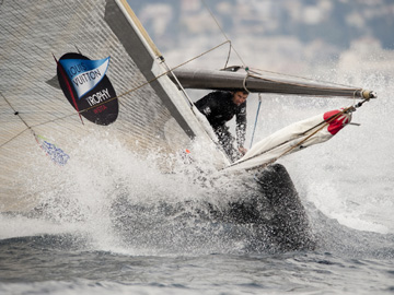 ETNZ in action at the Louis Vuitton Trophy in Nice, New Zealand