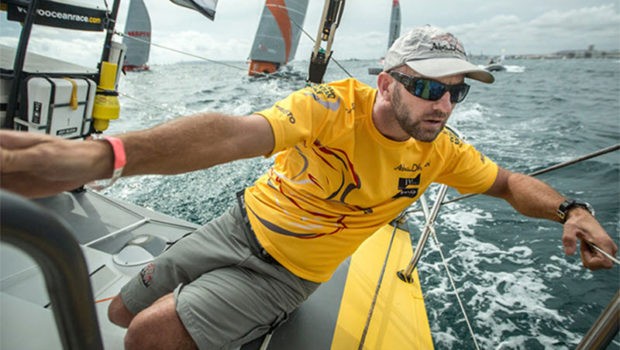 Ian Walker sailing on Abu Dhabi