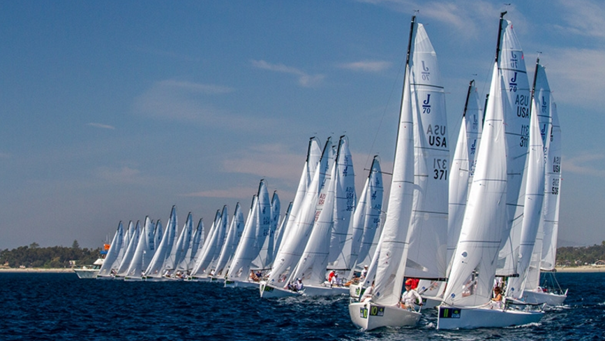 J/70 start in San Diego