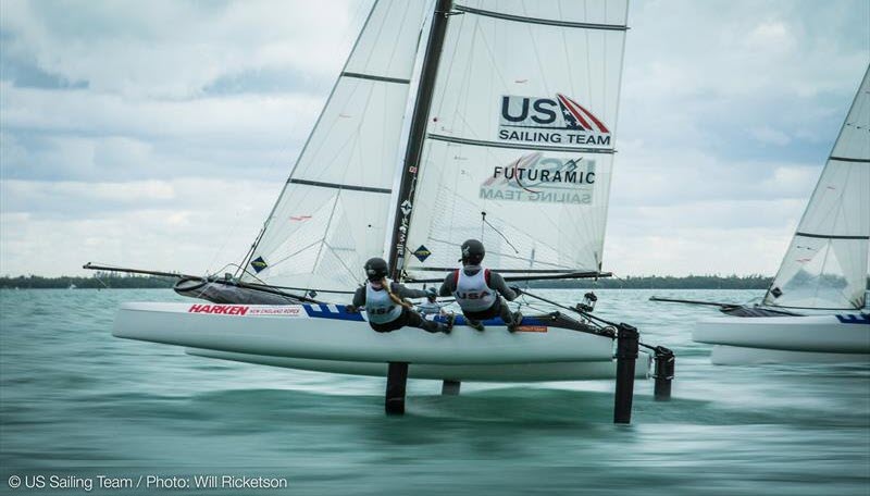 Nacra 17 at speed