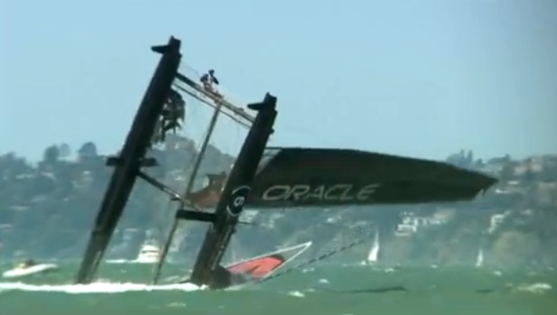 Oracle-AC45 Coutts Capsize