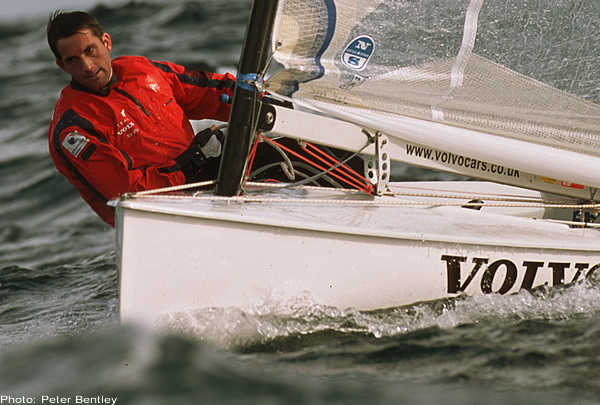 Ben Ainslie in his early days in the Finn