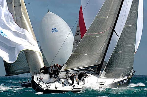 Close racing on the Solent 